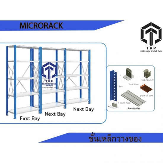 microrackชั้นเหล็กวางของ - โรงงานผลิต Stacking Pallet - ธนะรุ่ง โปรดักส์